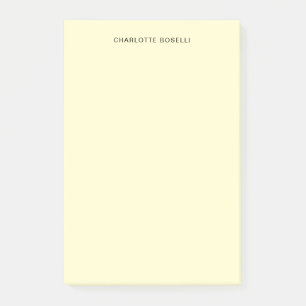 Minimalistische Schlichte Berufliche Creme Post-it Klebezettel