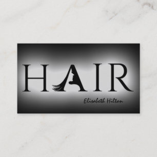 Minimalistische, schlichte HAIR Business Card Visitenkarte
