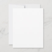 Minimalistische Schlichte klassische Beruflich Uni Mitteilungskarte (Rückseite)