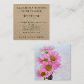 Minimalistische, schlichte Kraft Your Logo Quadratische Visitenkarte (Vorne/Hinten)