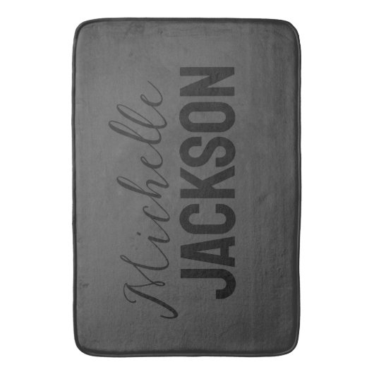 Minimalistische Schlichte Meldung Badematte (Vorderseite Vertikal)