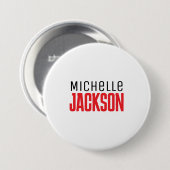 Minimalistische Schlichte Meldung Button (Vorne & Hinten)