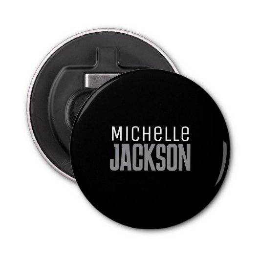 Minimalistische Schlichte Meldung Flaschenöffner (Vorderseite)