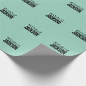 Minimalistische Schlichte Meldung Geschenkpapier (Ecke)