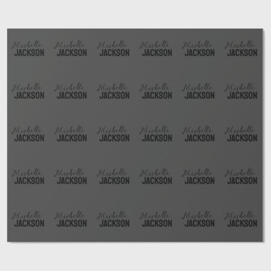 Minimalistische Schlichte Meldung Geschenkpapier (Flach)