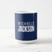 Minimalistische Schlichte Meldung Kaffeetasse (Mittel)