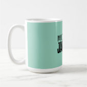 Minimalistische Schlichte Meldung Kaffeetasse (Links)