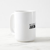 Minimalistische Schlichte Meldung Kaffeetasse (Vorderseite Links)