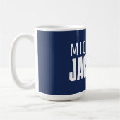 Minimalistische Schlichte Meldung Kaffeetasse (Links)