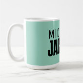 Minimalistische Schlichte Meldung Kaffeetasse (Links)