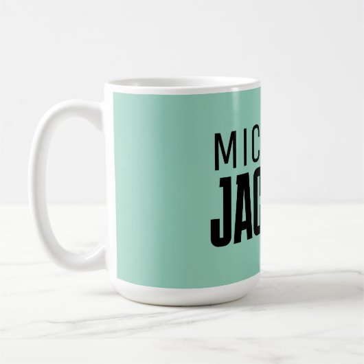Minimalistische Schlichte Meldung Kaffeetasse (Links)