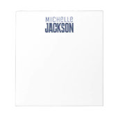 Minimalistische Schlichte Meldung Notizblock (Vorderseite)