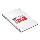 Minimalistische Schlichte Meldung Notizblock (Rechte Seite)