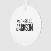 Minimalistische Schlichte Meldung Ornament (Vorderseite)