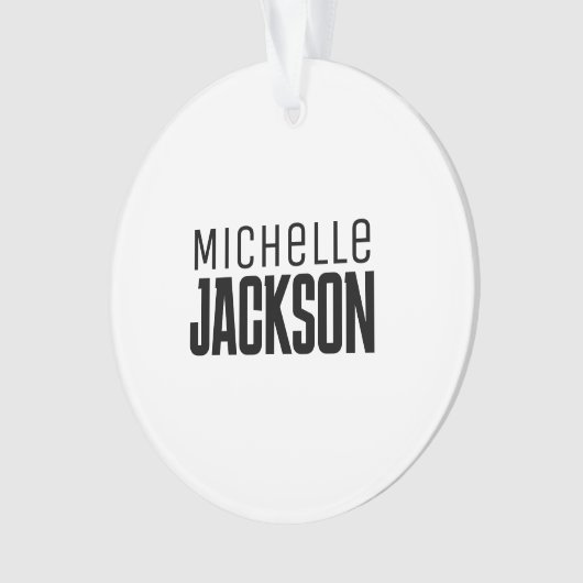 Minimalistische Schlichte Meldung Ornament (Vorderseite)