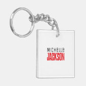 Minimalistische Schlichte Meldung Schlüsselanhänger (Vorderseite links)