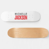 Minimalistische Schlichte Meldung Skateboard (Horizontal)