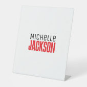 Minimalistische Schlichte Meldung Sockelschild (Vorderseite)