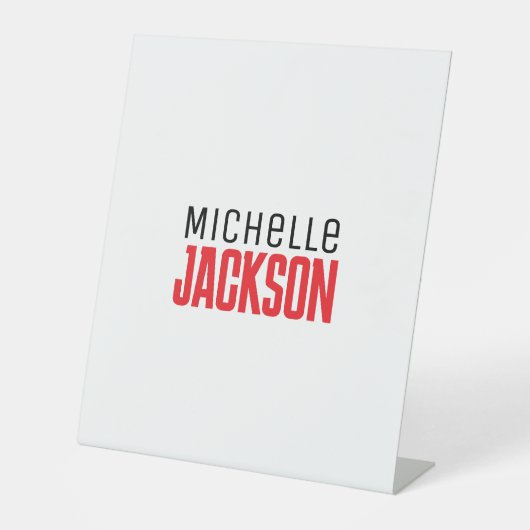 Minimalistische Schlichte Meldung Sockelschild (Vorderseite)