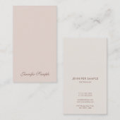 Minimalistische Schlichte Moderne Elegante handges Visitenkarte (Vorne/Hinten)