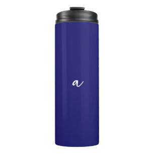Minimalistische Schlichte Monogram Thermosbecher