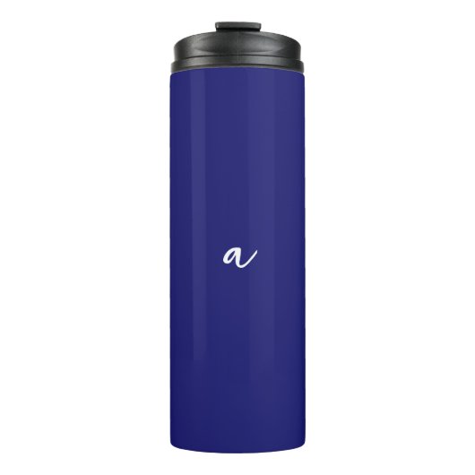 Minimalistische Schlichte Monogram Thermosbecher (Vorderseite)