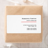 Minimalistische Schlichte Rot-Weiß-Moderne (Insitu)