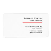 Minimalistische Schlichte Rot-Weiß-Moderne (Vorne)