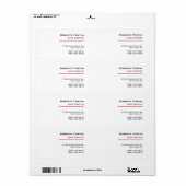 Minimalistische Schlichte Rot-Weiß-Moderne (Vorne)