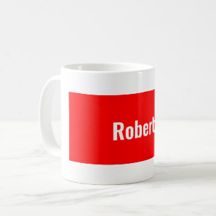 Minimalistische Schlichte Rotweine - Ihr Name Kaffeetasse