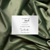 Minimalistische, schlichte Save the Date-Karte Save The Date