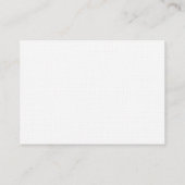 Minimalistische Schlichte, schlichte Weiße Moderne Visitenkarte (Rückseite)