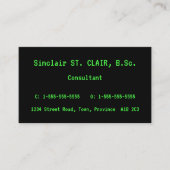 Minimalistische, Schlichte und einfache Visitenkar Visitenkarte (Vorderseite)