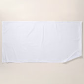 Minimalistische schlichte Vollfarbe Strandtuch (Vorderseite)