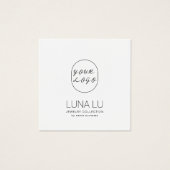 Minimalistische Schmuckkarte (Vorderseite)