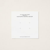 Minimalistische Schmuckkarte (Rückseite)