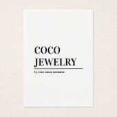 Minimalistische Schmuckkarte (Vorderseite)