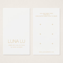 Minimalistische Schmuckkarte