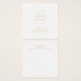 Minimalistische Schmuckkarte