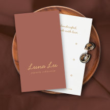 Minimalistische Schmuckkarte