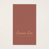 Minimalistische Schmuckkarte (Vorderseite)