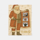 Minimalistische Schneeflocke sinkt Weihnachtsblank Fleecedecke (Vorderseite)