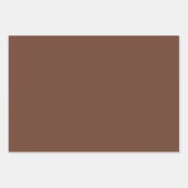 Minimalistische Schokoladenmocha, braun, schlicht Geschenkpapier Set (Vorderseite)