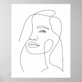 Minimalistische Schöne Frauenkunst Kunst Poster