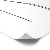 Minimalistische Schöne Frauenkunst Kunst Poster (Ecke)