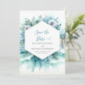Minimalistische schöne Schönheitsfeier Save The Date (Stehend Vorderseite)
