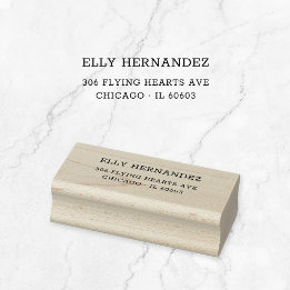 Minimalistische Schreibmaschine 11 | Rücksendeadre Gummistempel