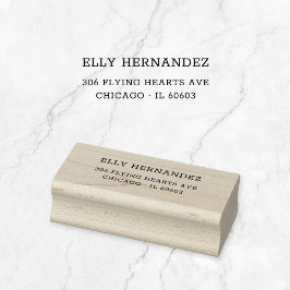 Minimalistische Schreibmaschine 11 | Rücksendeadre Gummistempel