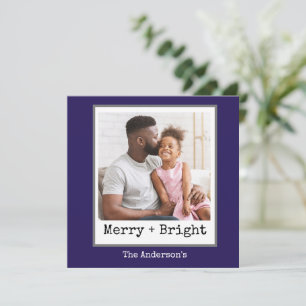 Minimalistische Schreibmaschine - 1 Foto - Lustig Feiertagskarte