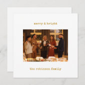 Minimalistische Schreibmaschine Frohe Weihnachten (Vorne/Hinten)